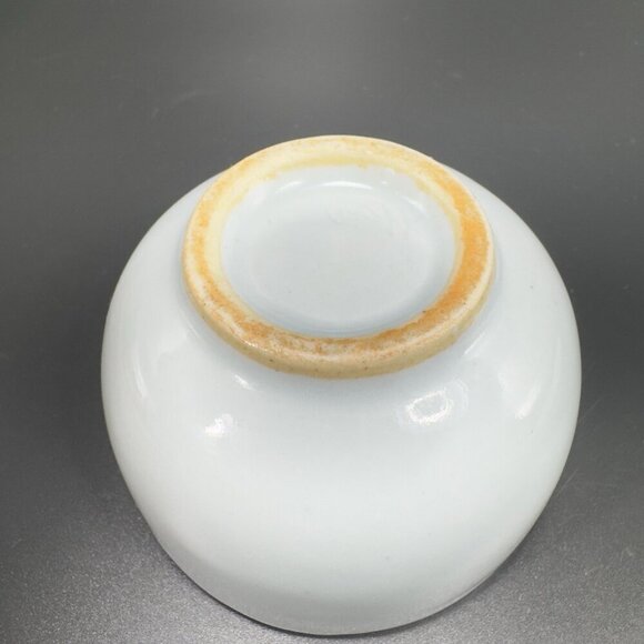 Vintage Hand Made Oriental Teacup And Saucer Set Light Green Blue Tint Pottery - Picture 5 of 10